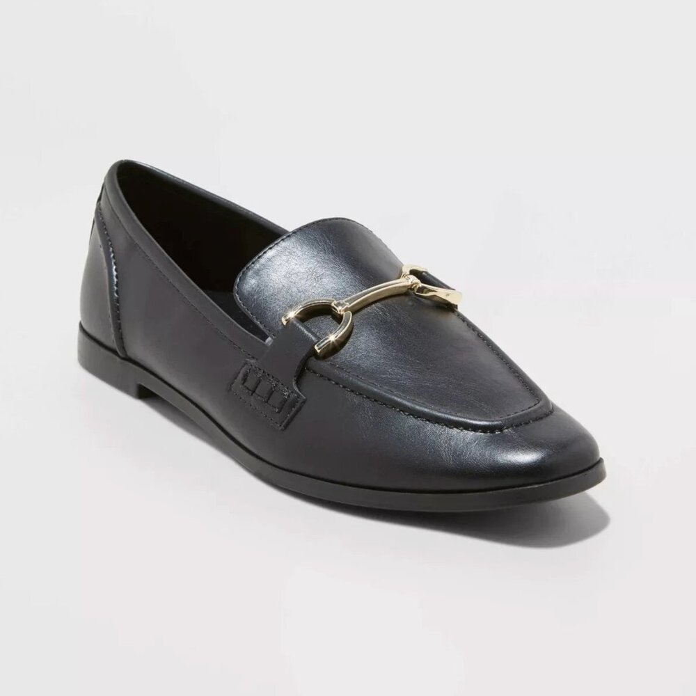 A New Day Women's Laurel Loafer Flats with Memory Foam Insole - Black 7.5